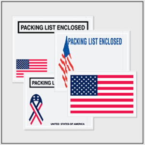 Invoice enclosed shipping envelope for order fulfillment